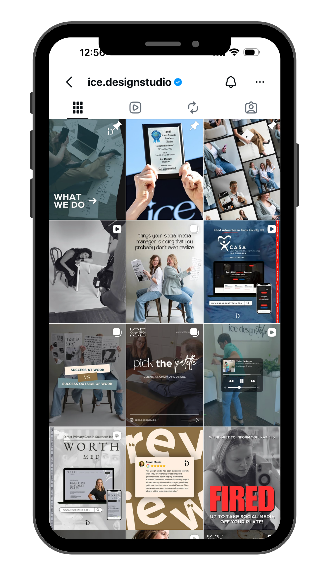 Ice Design Studio Instagram Grid by Ice Design Studio